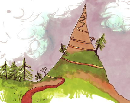 illustration Julie Loomis des Contes de la Montagne - SR13